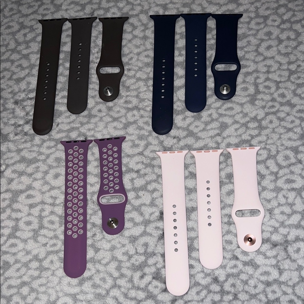 Set of 4 Smartwatch Bands in Various Colors